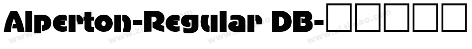 Alperton-Regular DB字体转换